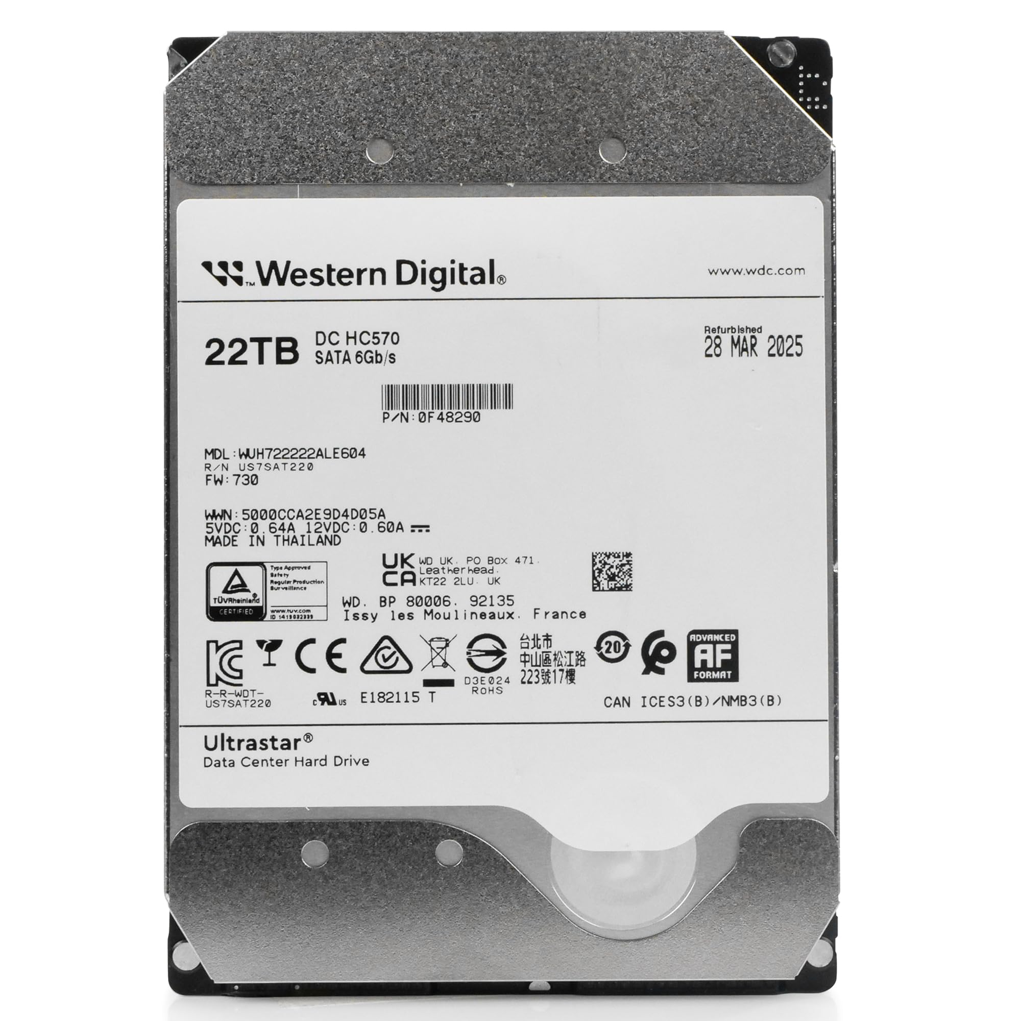 Amazon.com: Western Digital Ultrastar DC HC570 WUH722222ALE604